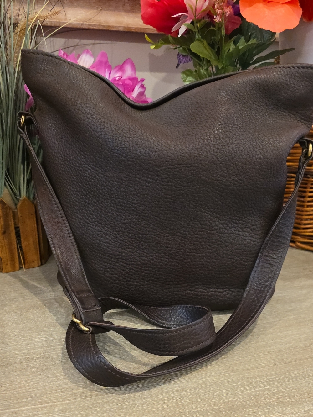 Coach Vintage Sonoma Medium Bucket In Nubuc Leather #4932